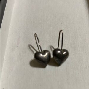 Heart Drop Silver Earrings - Classic Women Jewelry